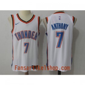 NBA Oklahoma City Thunder Trikot Carmelo Anthony 7 Nike 2017-18 Weiß Swingman - Herren